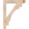 Ekena Millwork Merced Craftsman Smooth Bracket w/ Offset Brace, Douglas Fir, 5 1/2"W x 28"D x 36"H BKT0604X28X36MRC04SDF - alternate 3